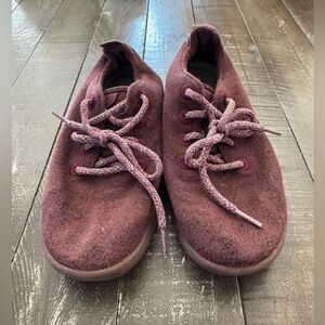 Allbirds Wool Runners Tuke Jam in‎ Burgundy Maroon Comfort Sneakers Size 7